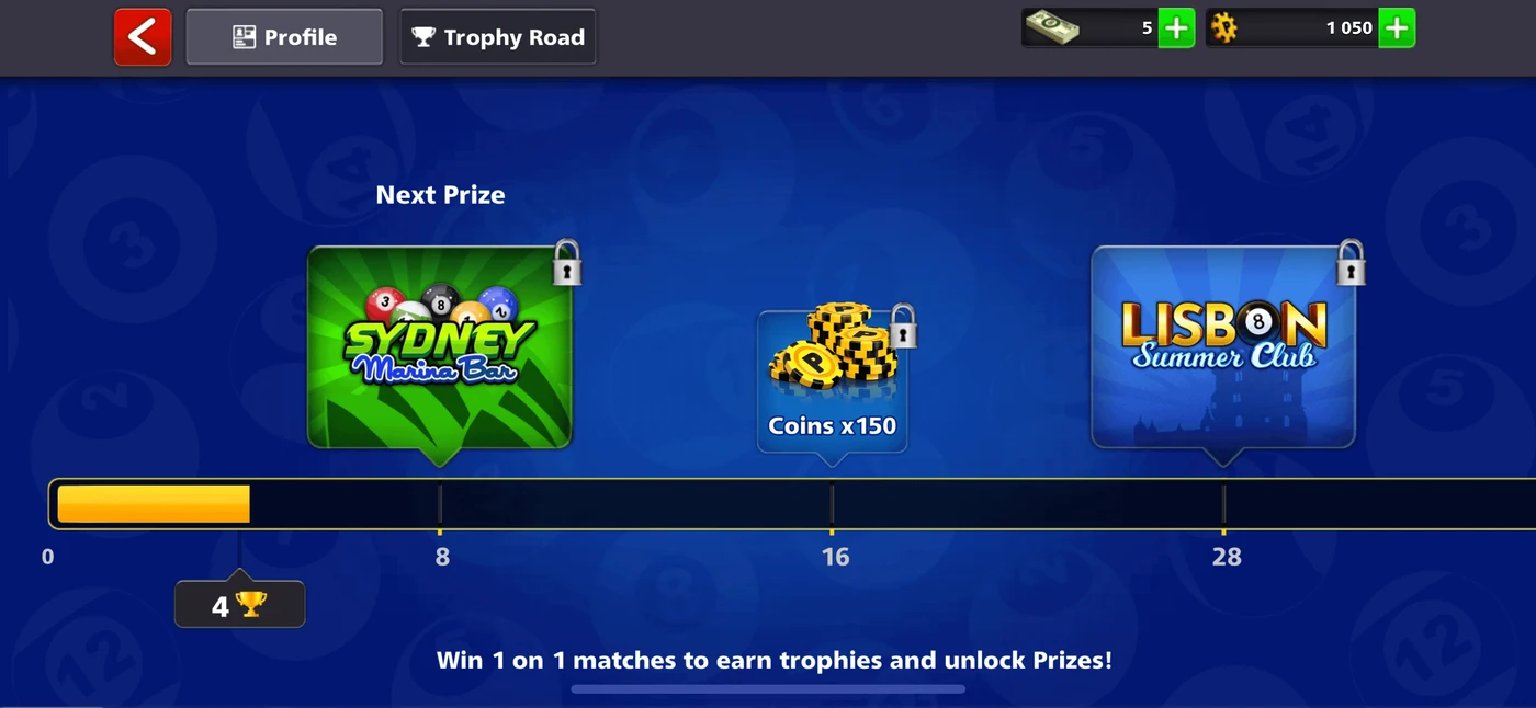 8 Ball Pool™ Trophy Road reference
