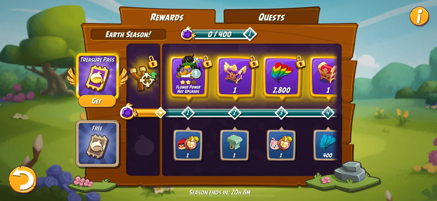 Angry Birds 2 Rewards reference