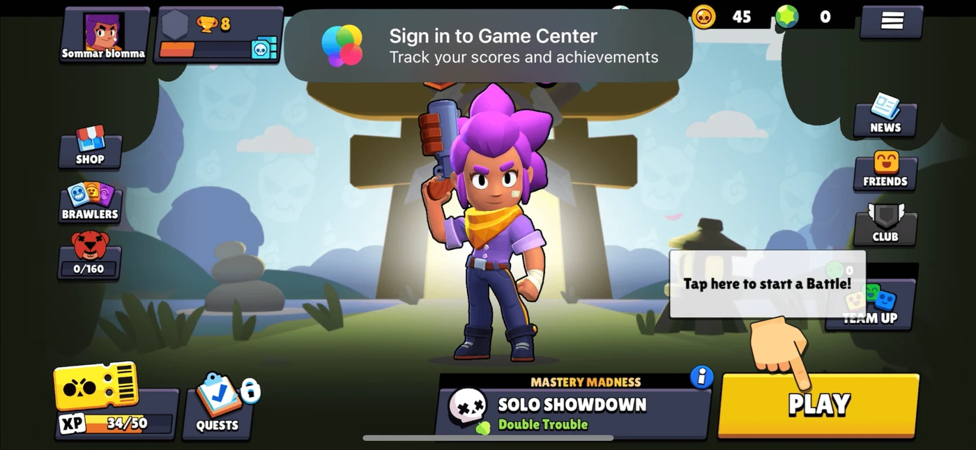 Brawl Stars Menu reference