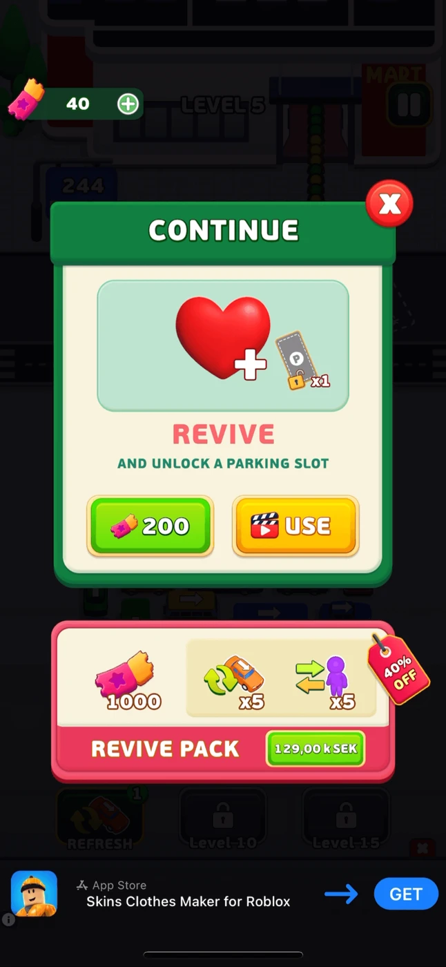 Bus Escape: Traffic Jam Game over reference