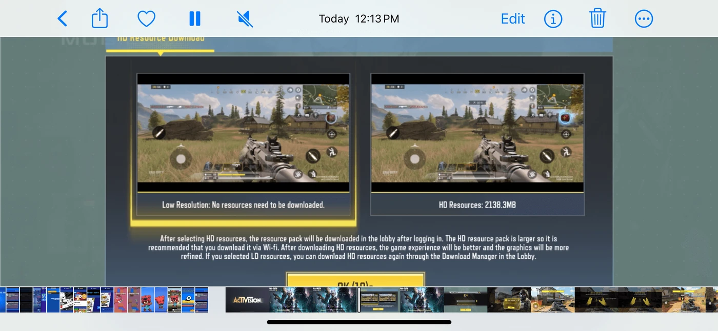 Call of Duty: Mobile Settings reference