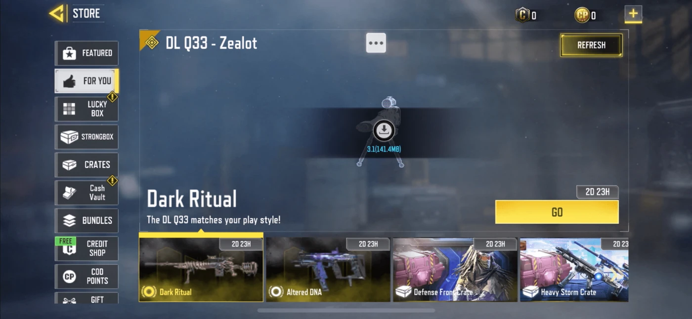 Call of Duty: Mobile Shop reference