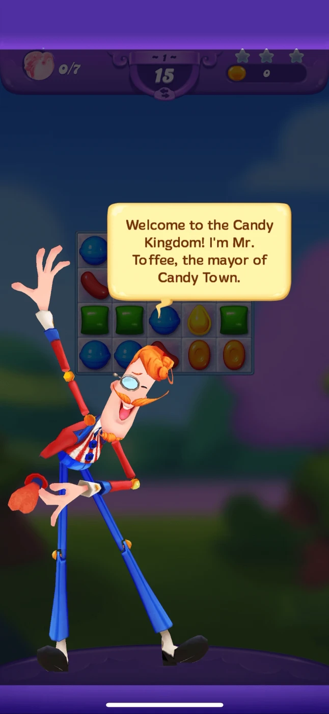 Candy Crush Jelly Saga Onboarding reference