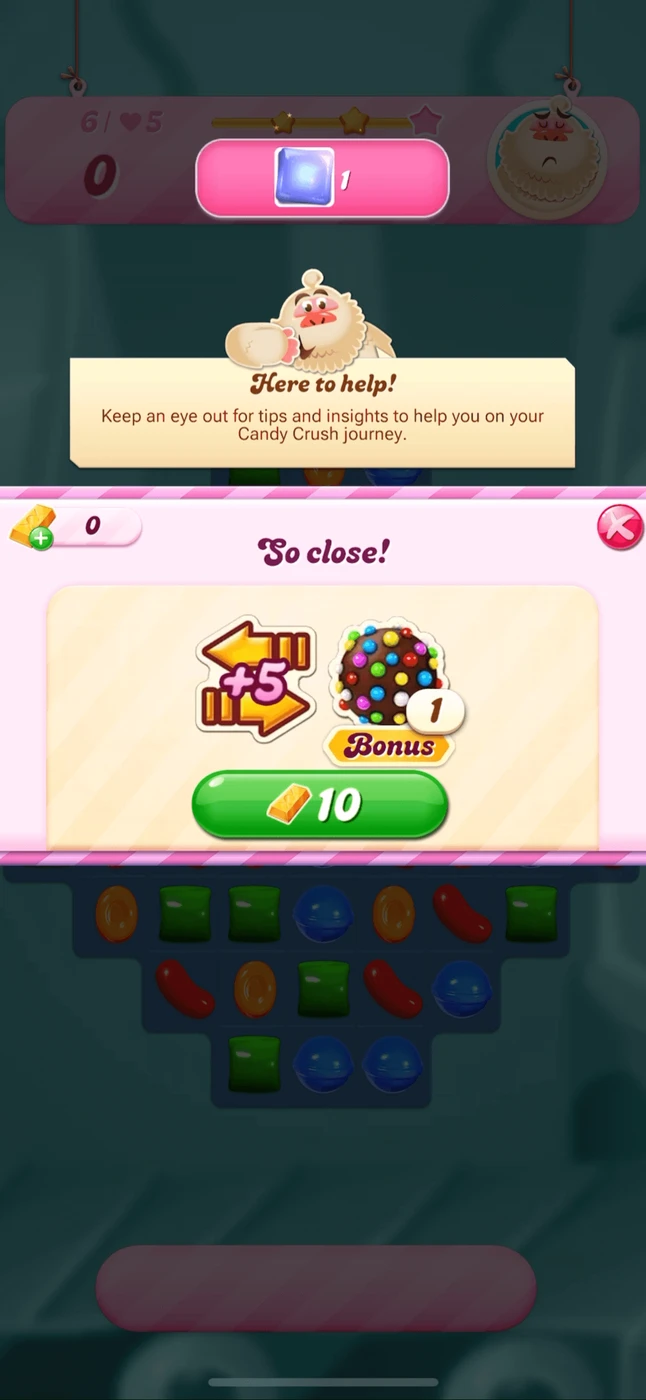 Candy Crush Saga Tutorial reference