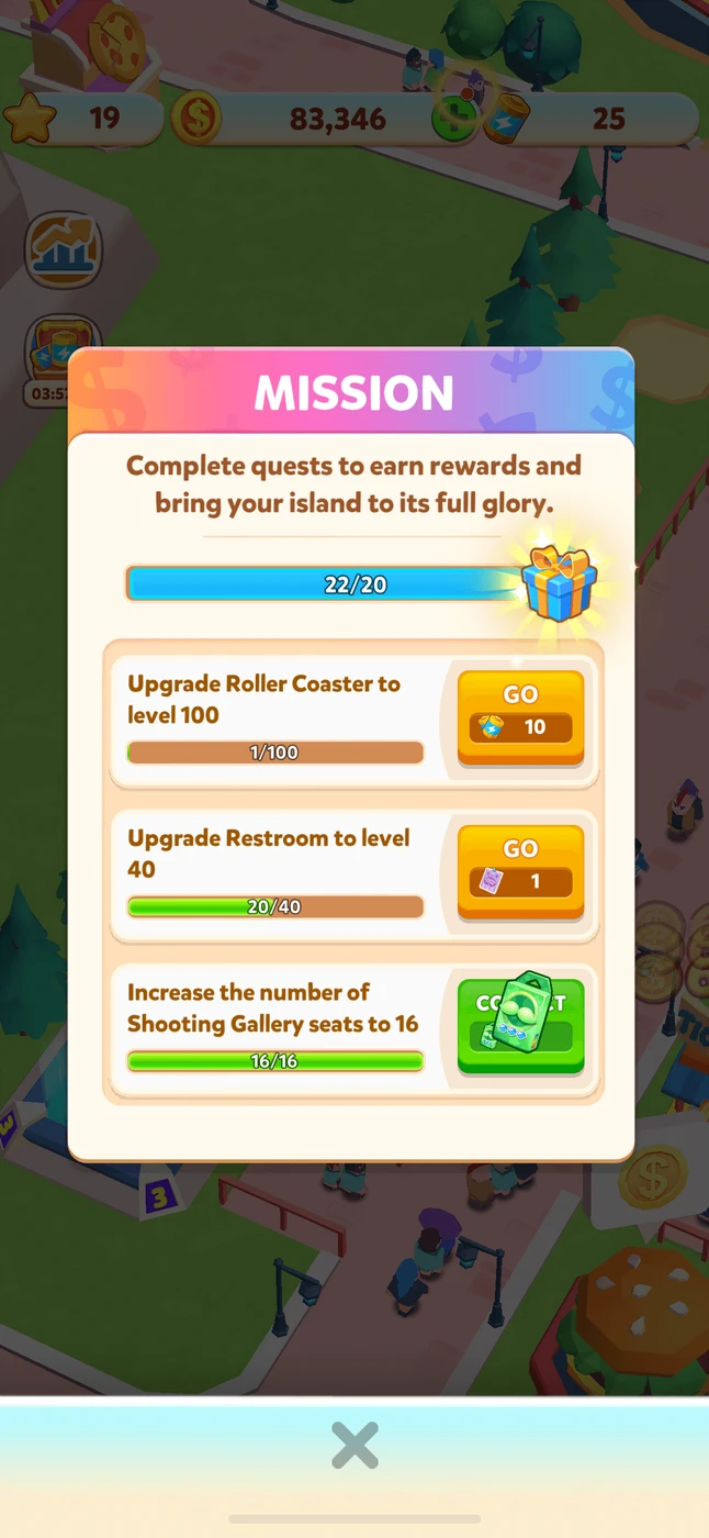 Carnival Tycoon: Coin Games Quest reference