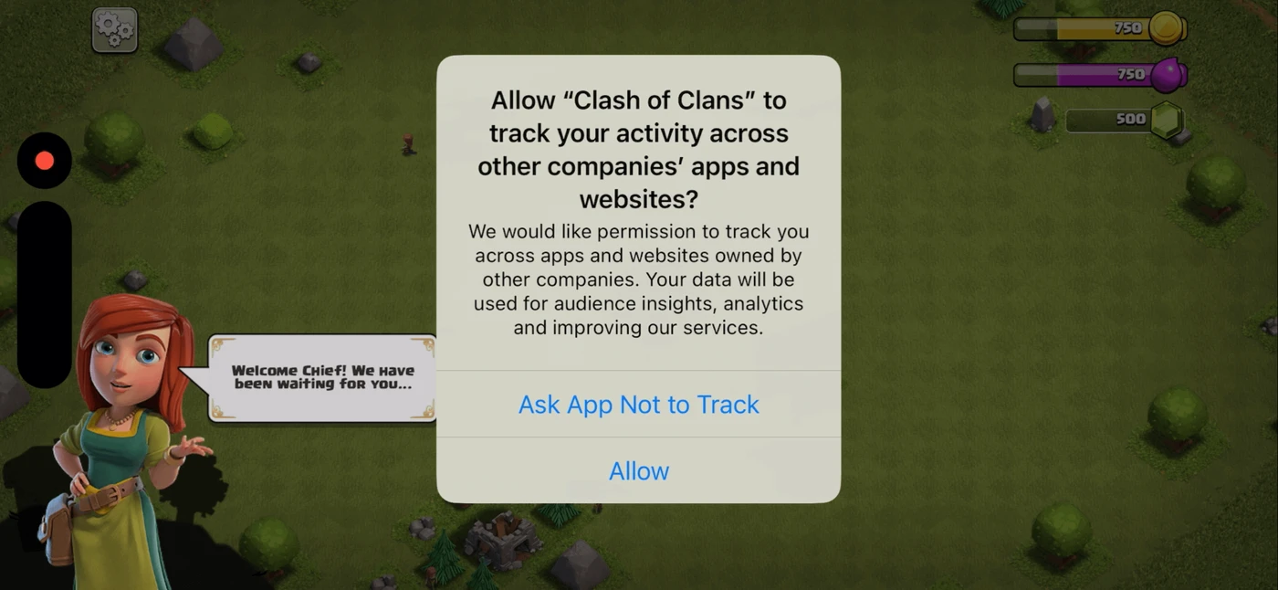 Clash of Clans Onboarding reference