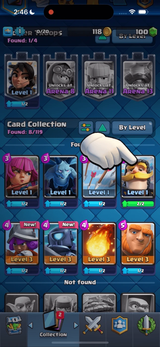 Clash Royale Inventory reference
