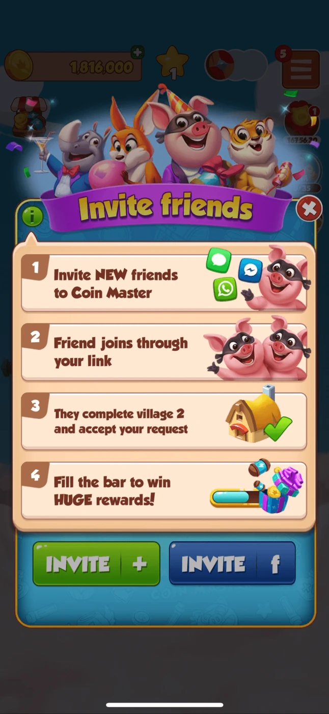 Coin Master Social reference