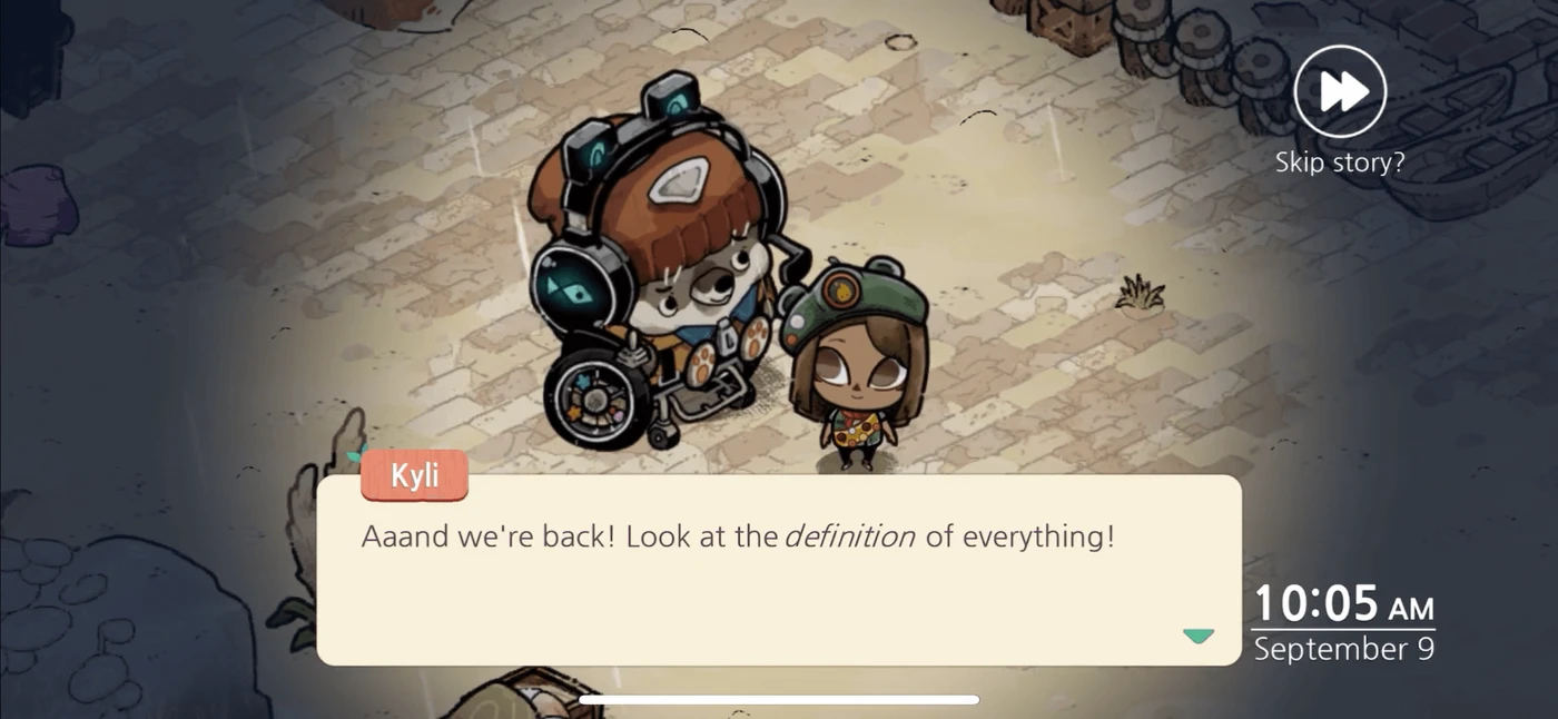 Cozy Grove: Camp Spirit Cut Scene reference