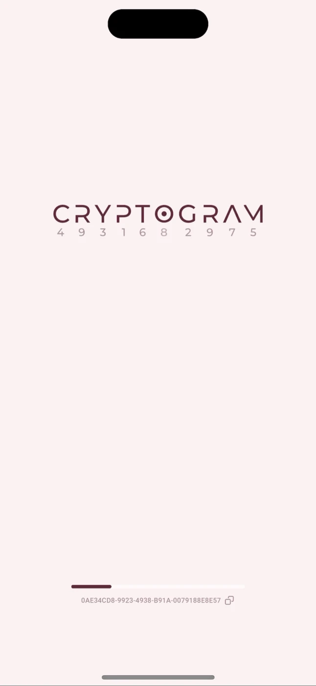 Cryptogram: Word Brain Puzzle Splash Screen reference