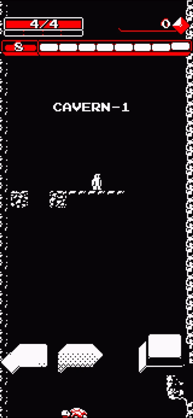Downwell In Game reference
