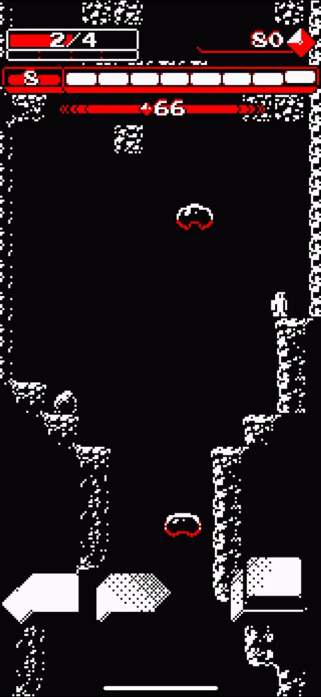 Downwell In Game reference