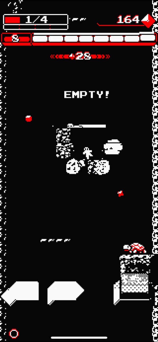 Downwell In Game reference