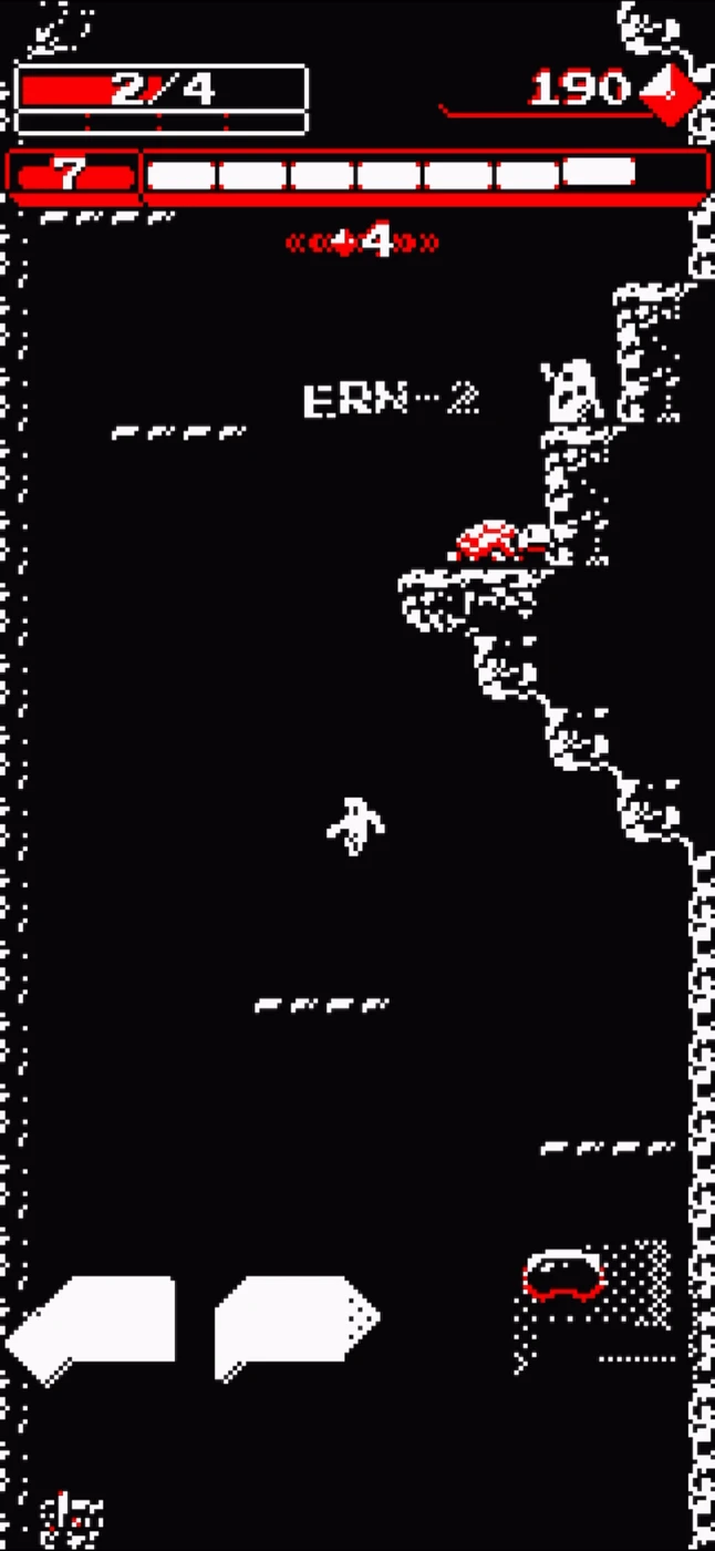 Downwell In Game reference