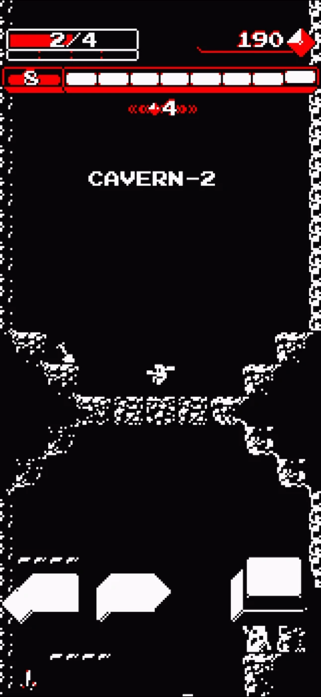 Downwell In Game reference
