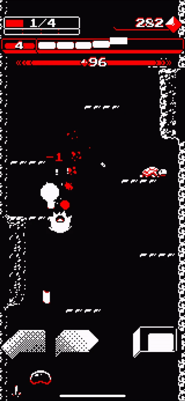 Downwell In Game reference