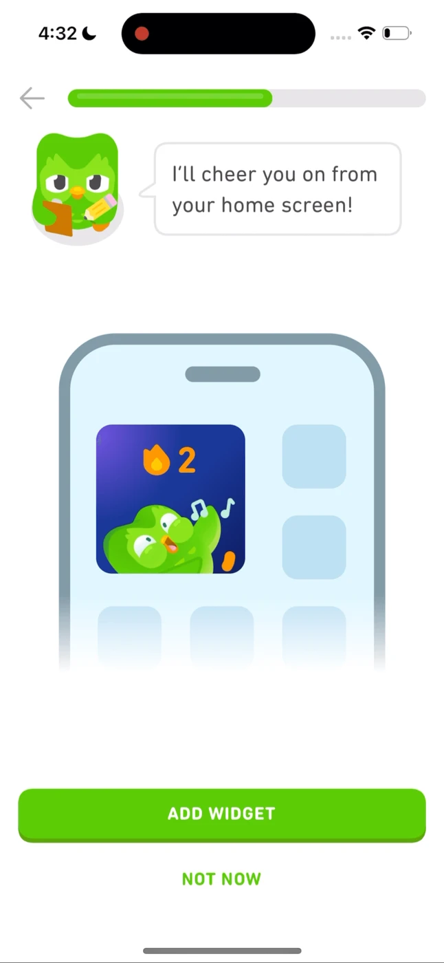 Duolingo Onboarding reference