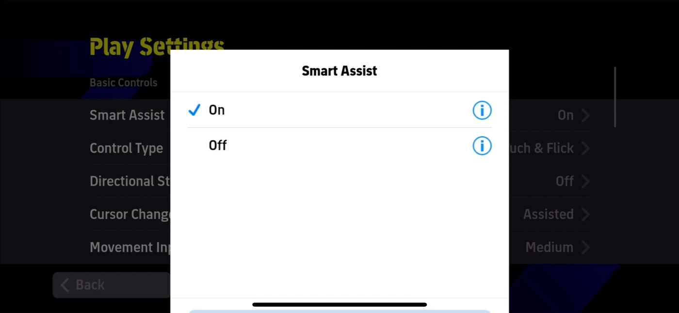 eFootball™ Settings reference