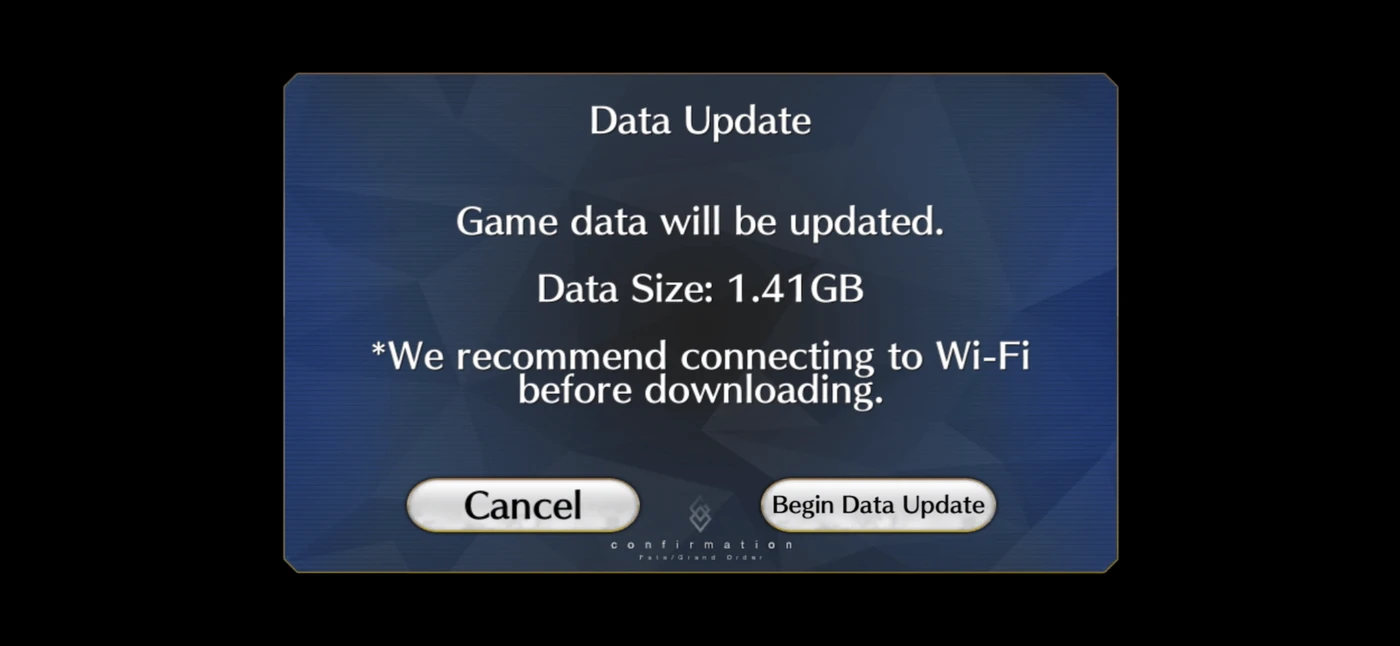 Fate/Grand Order Loading Screen reference