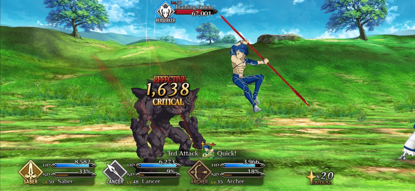 Fate/Grand Order In Game reference