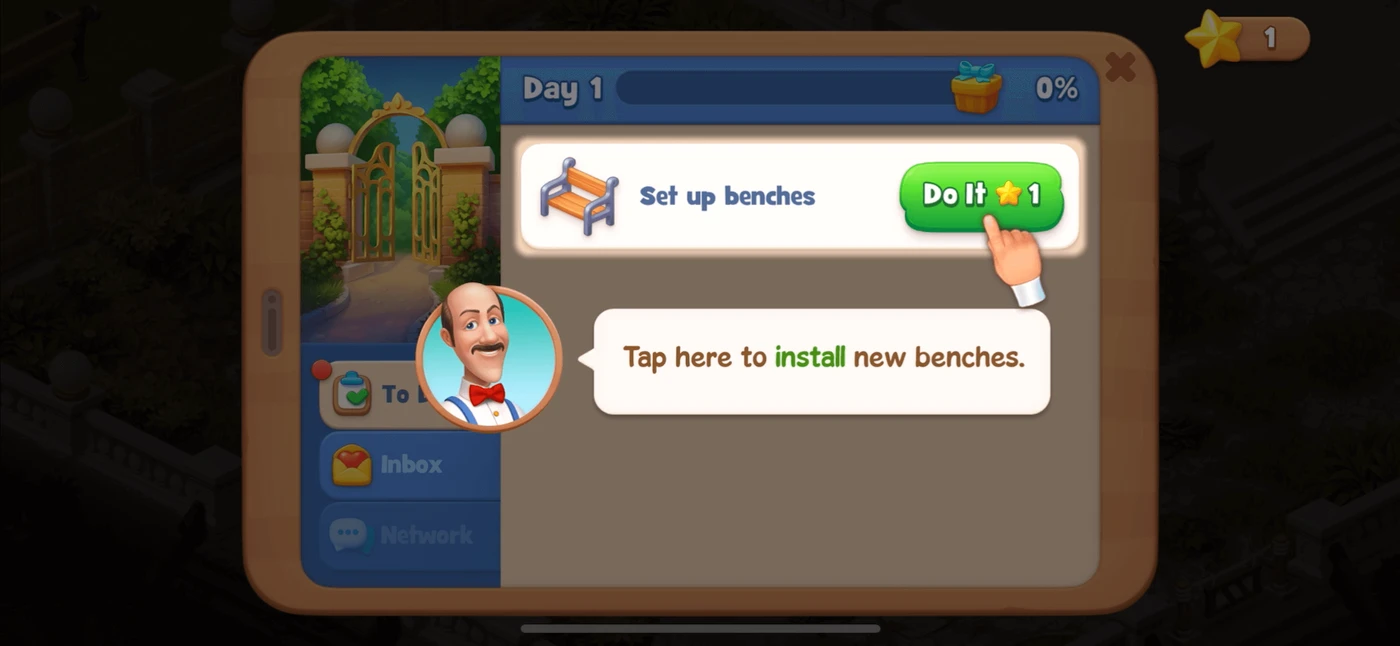 Gardenscapes Tutorial reference