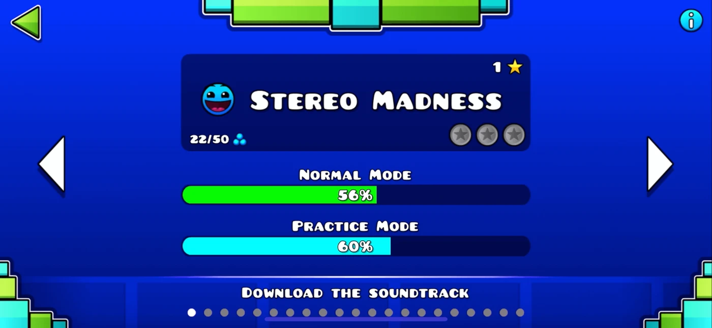Geometry Dash Lite Level Selection reference