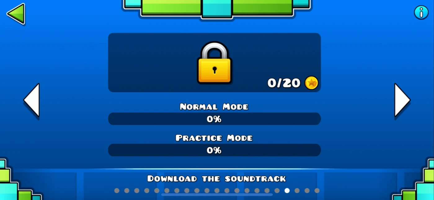 Geometry Dash Lite Level Selection reference