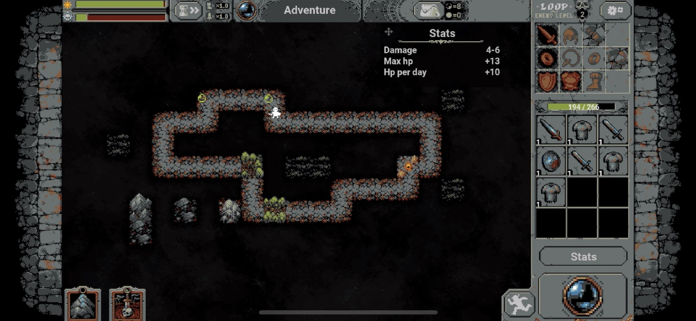 Loop Hero Inventory reference