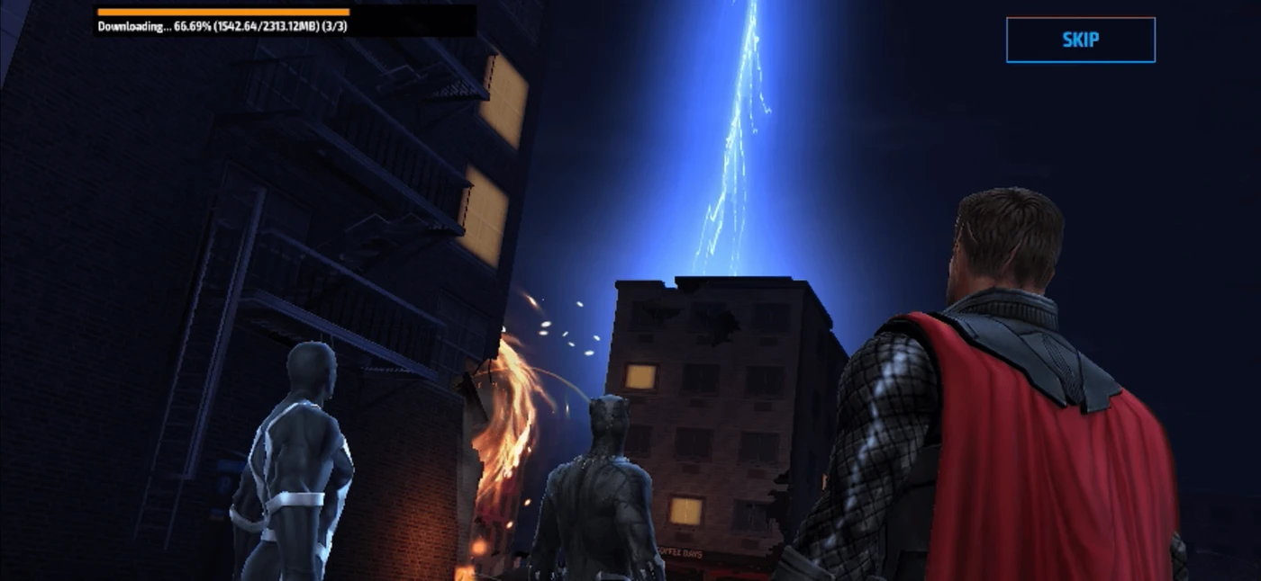 MARVEL Future Fight Cut Scene reference