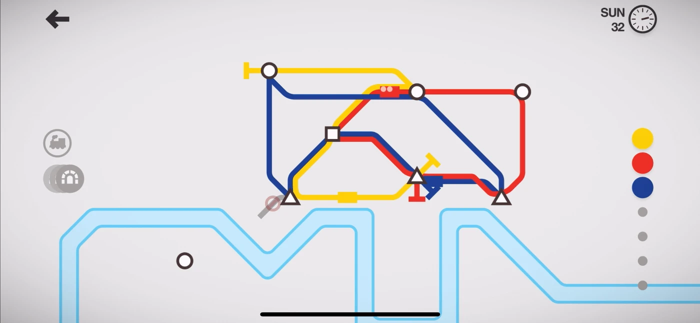 Mini Metro In Game reference