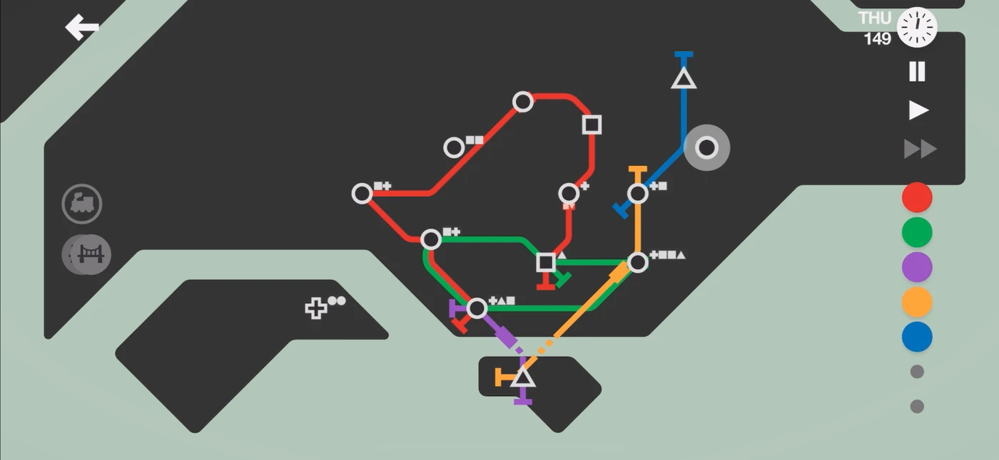Mini Metro In Game reference