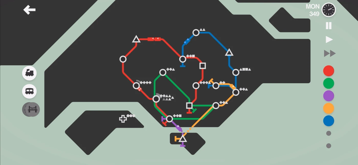 Mini Metro In Game reference