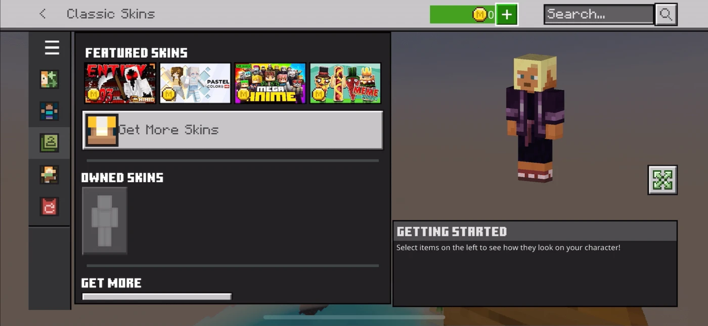 Minecraft Shop reference