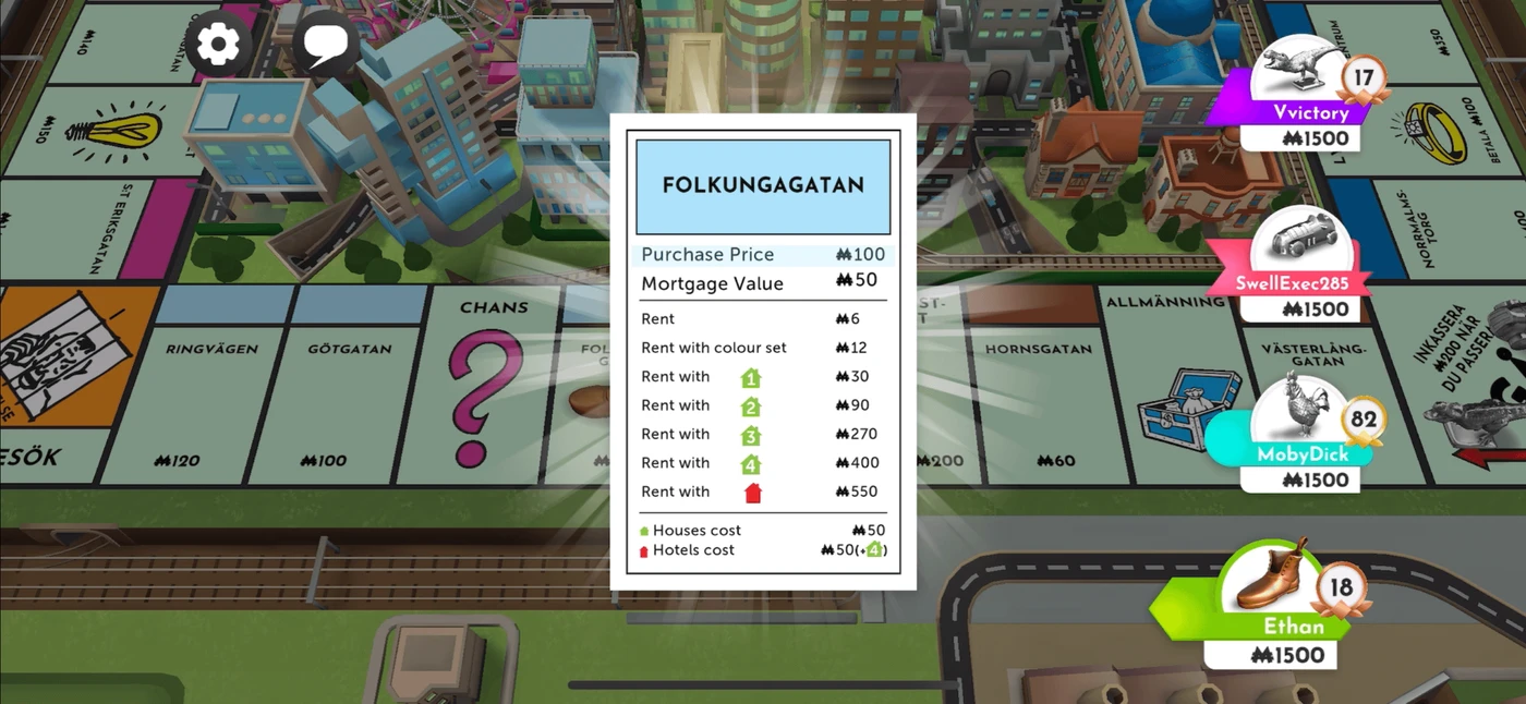 Monopoly In Game reference