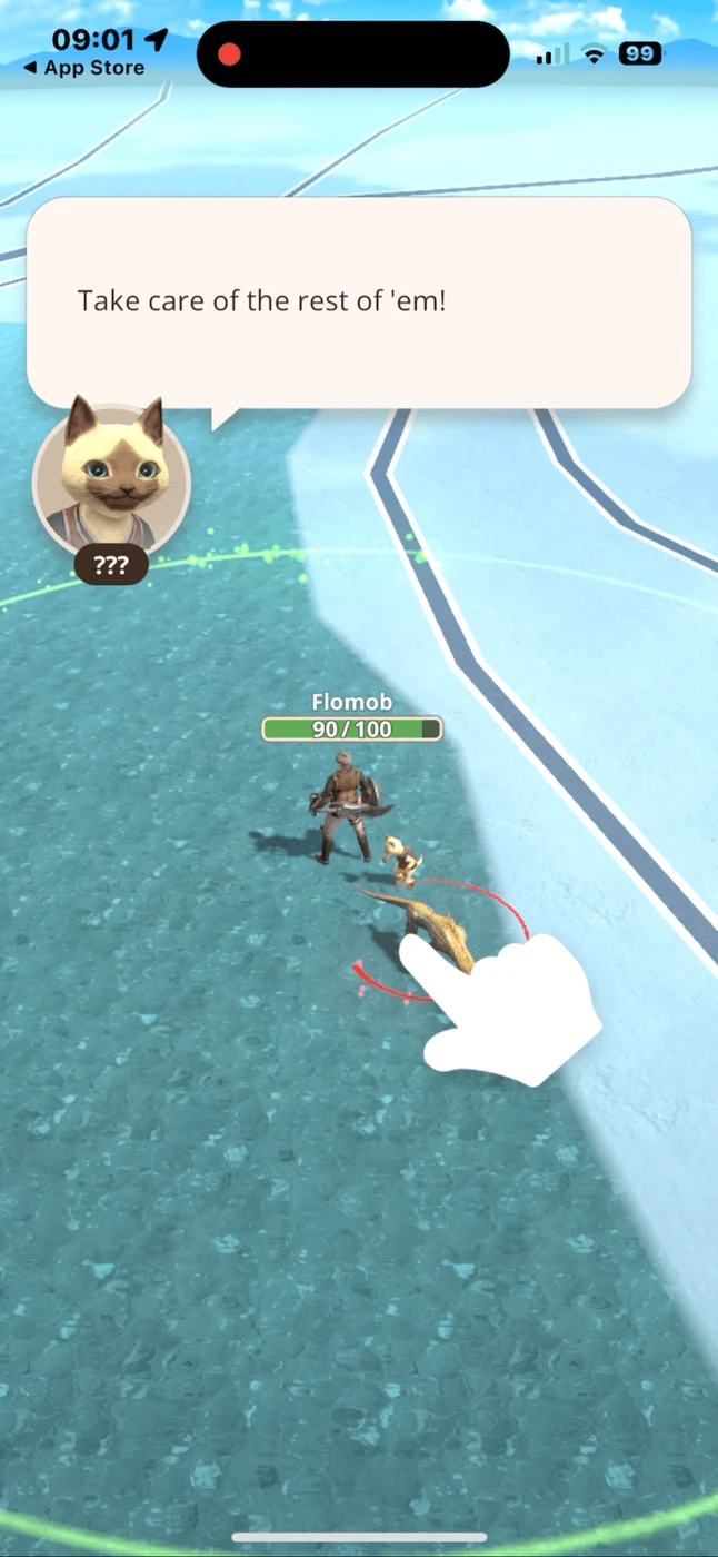 Monster Hunter Now Guided Interaction reference