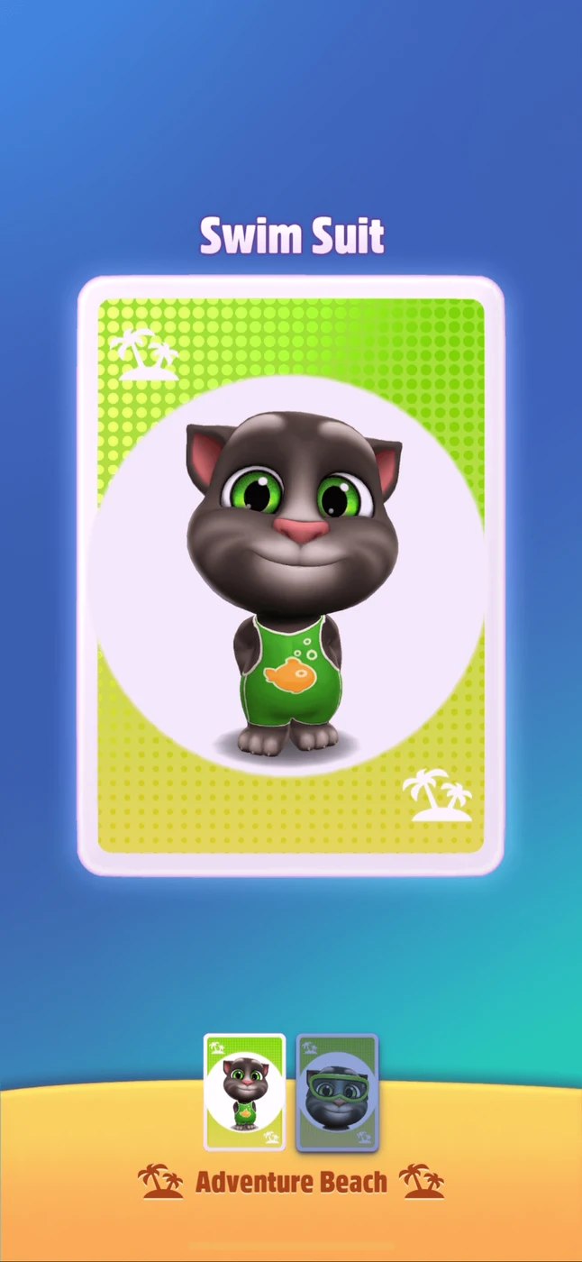 My Talking Tom 2 Menu reference