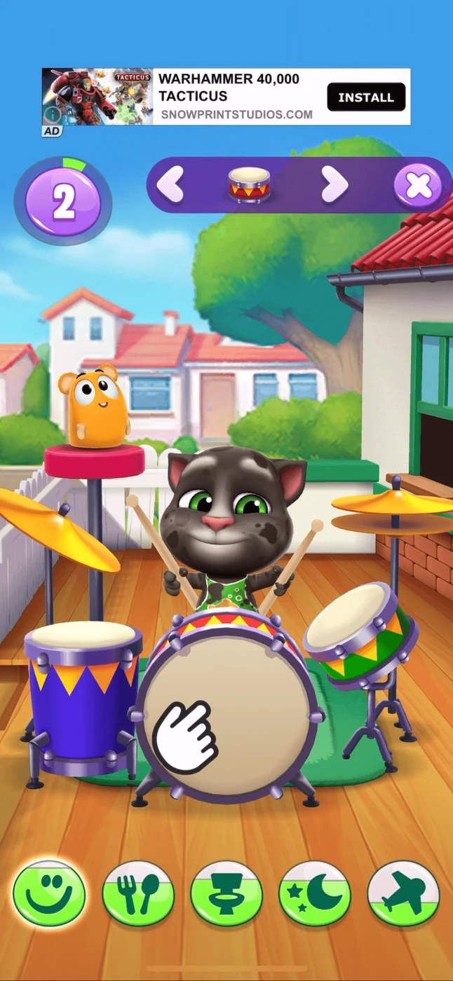 My Talking Tom 2 Tutorial reference