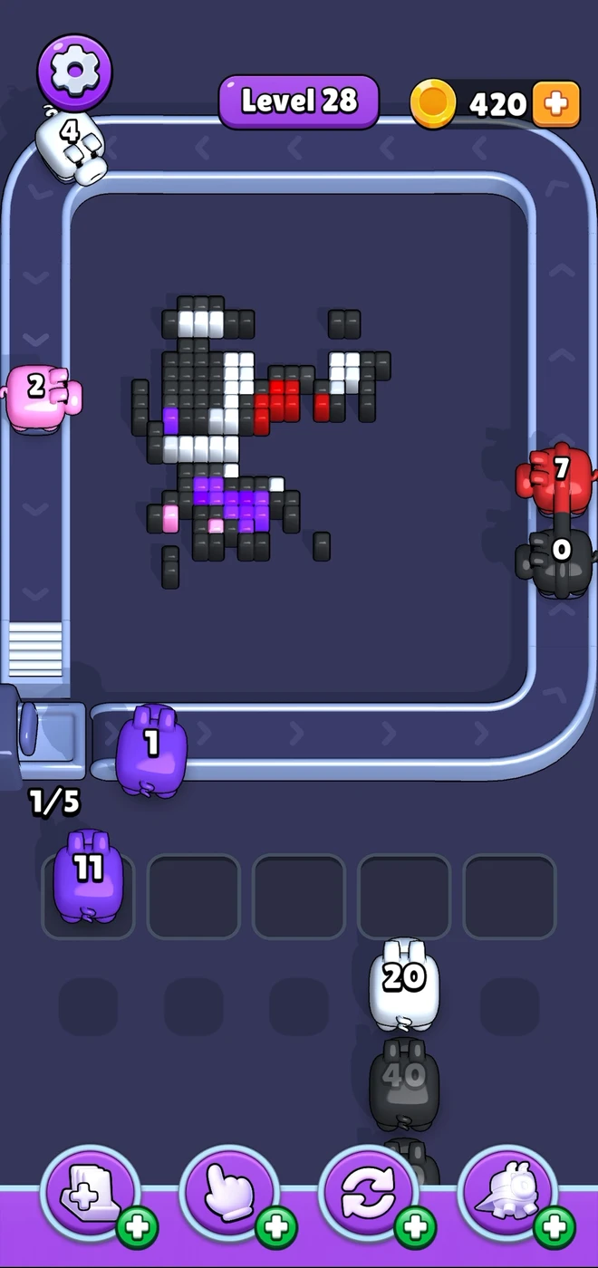 Pixel Flow! screen reference