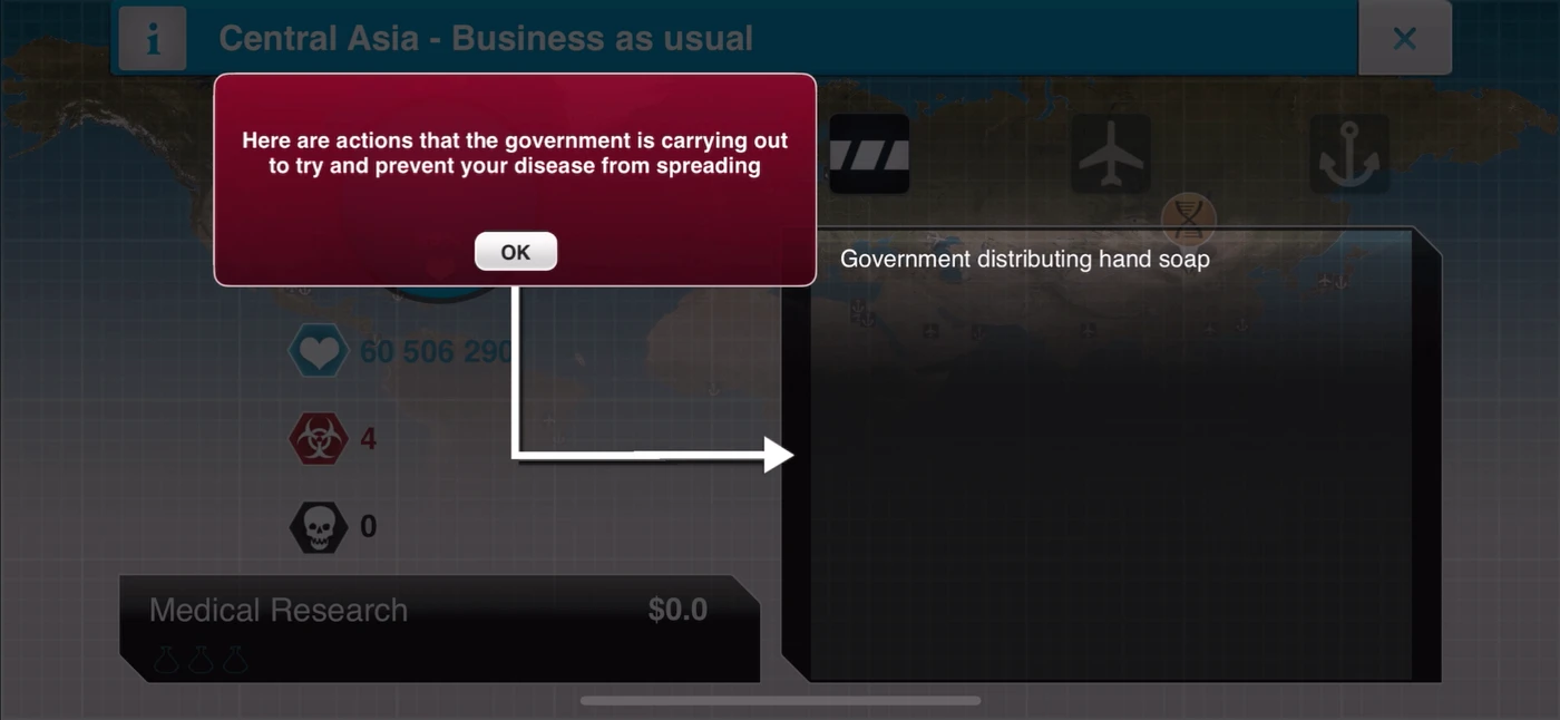 Plague Inc. In Game reference