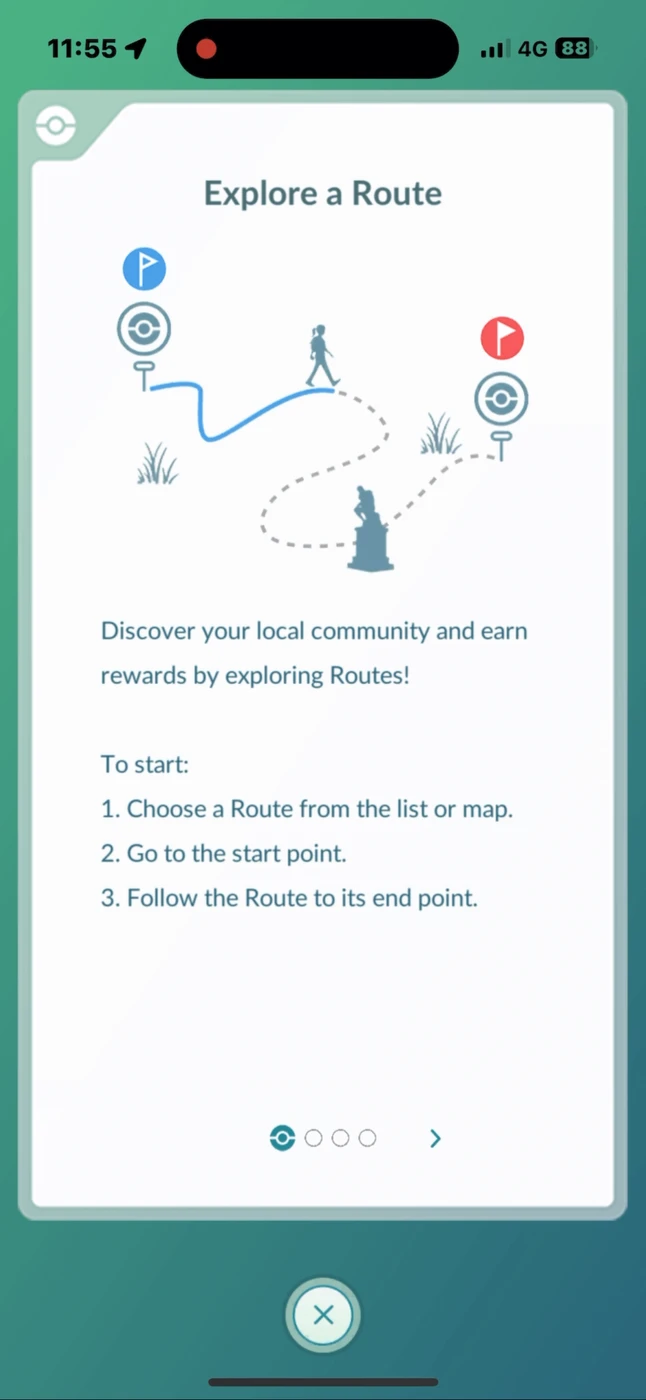 Pokémon GO Onboarding reference