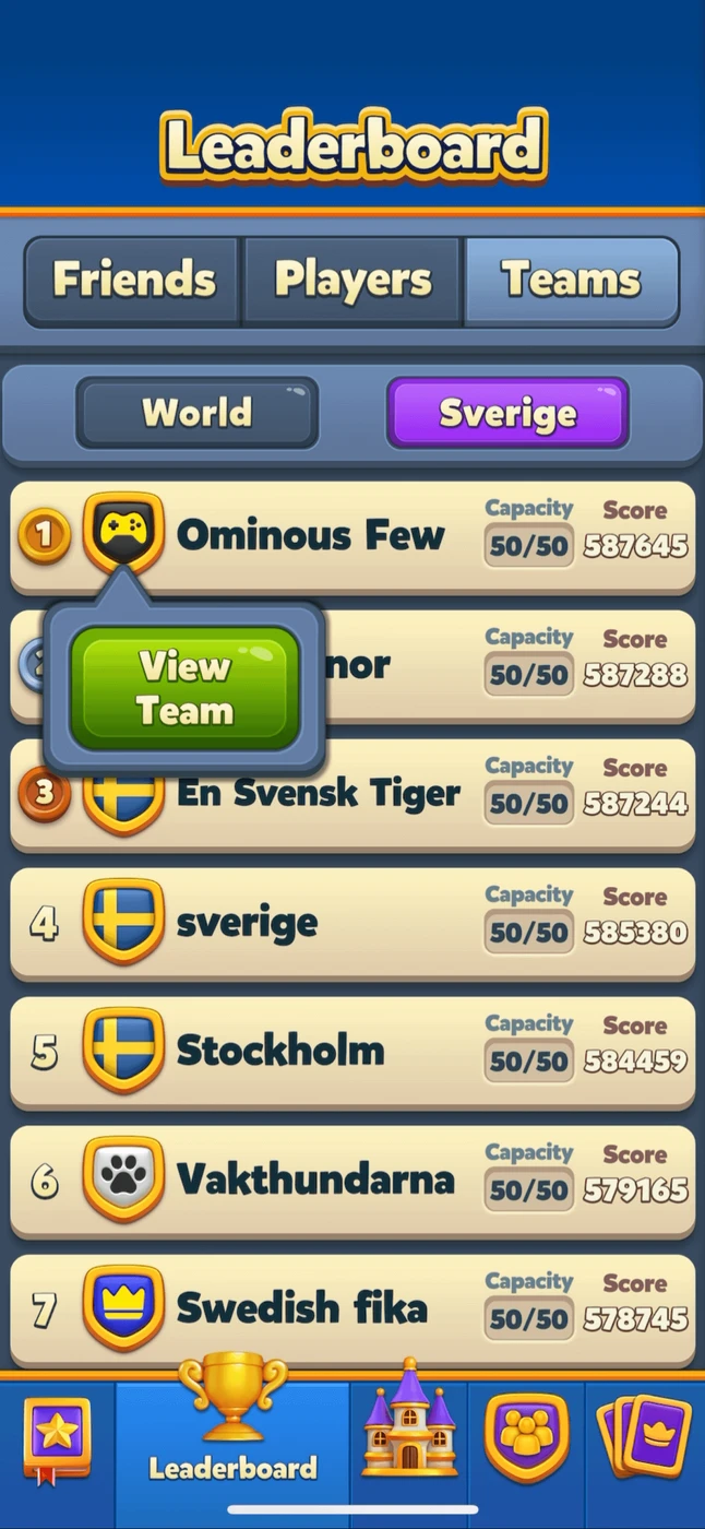 Royal Match Leaderboard reference