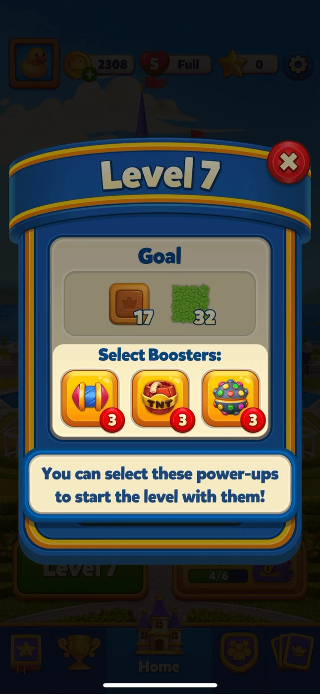 Royal Match Level Selection reference