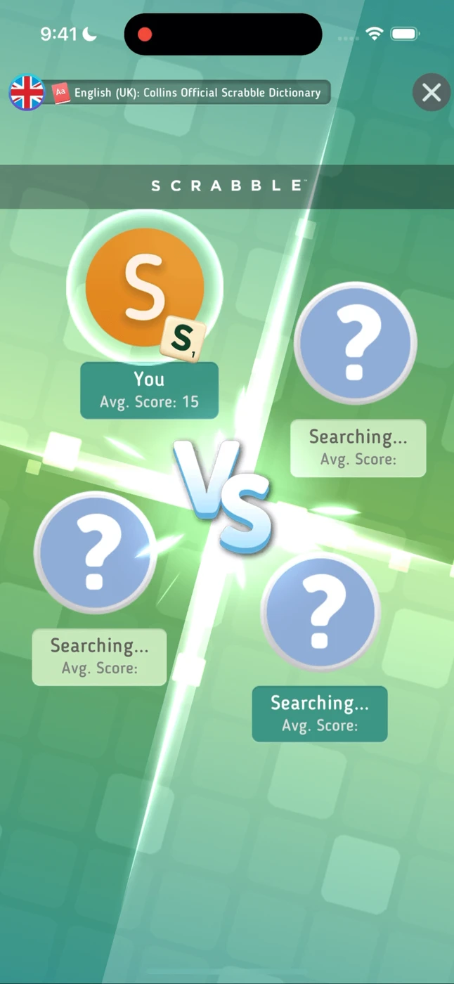 Scrabble GO screen reference