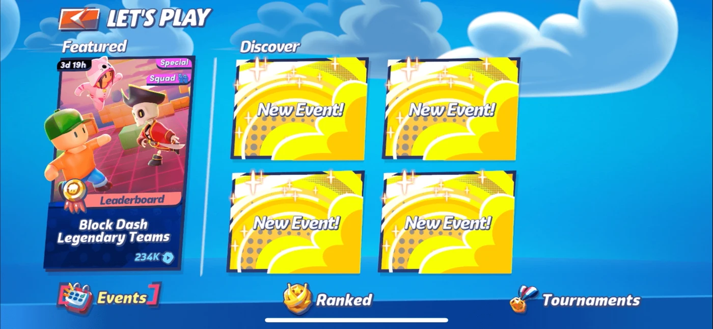 Stumble Guys Menu reference