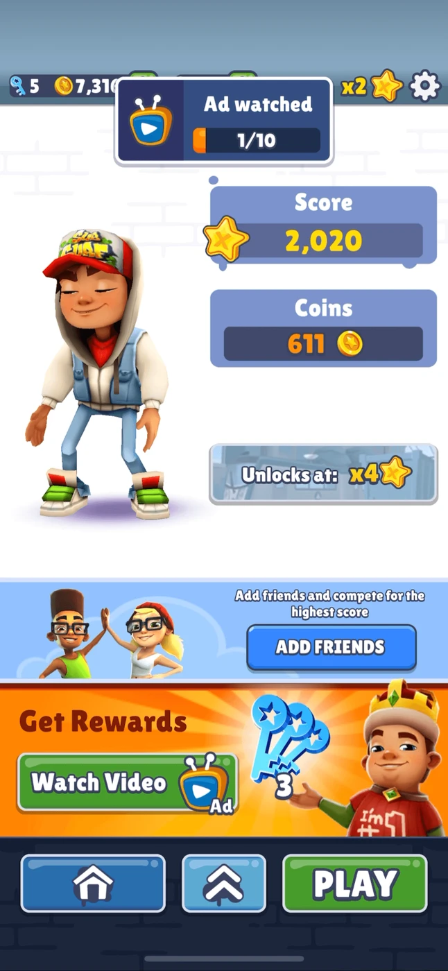 Subway Surfers Rewards reference
