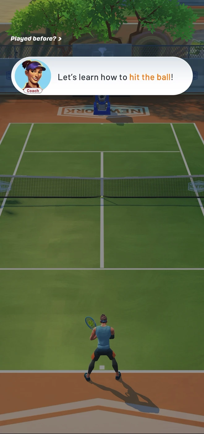 Tennis Clash screen reference