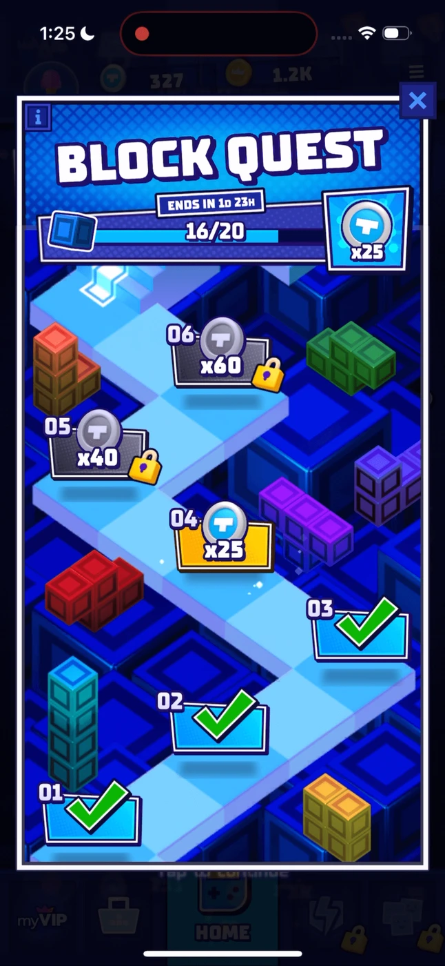 Tetris Quest reference