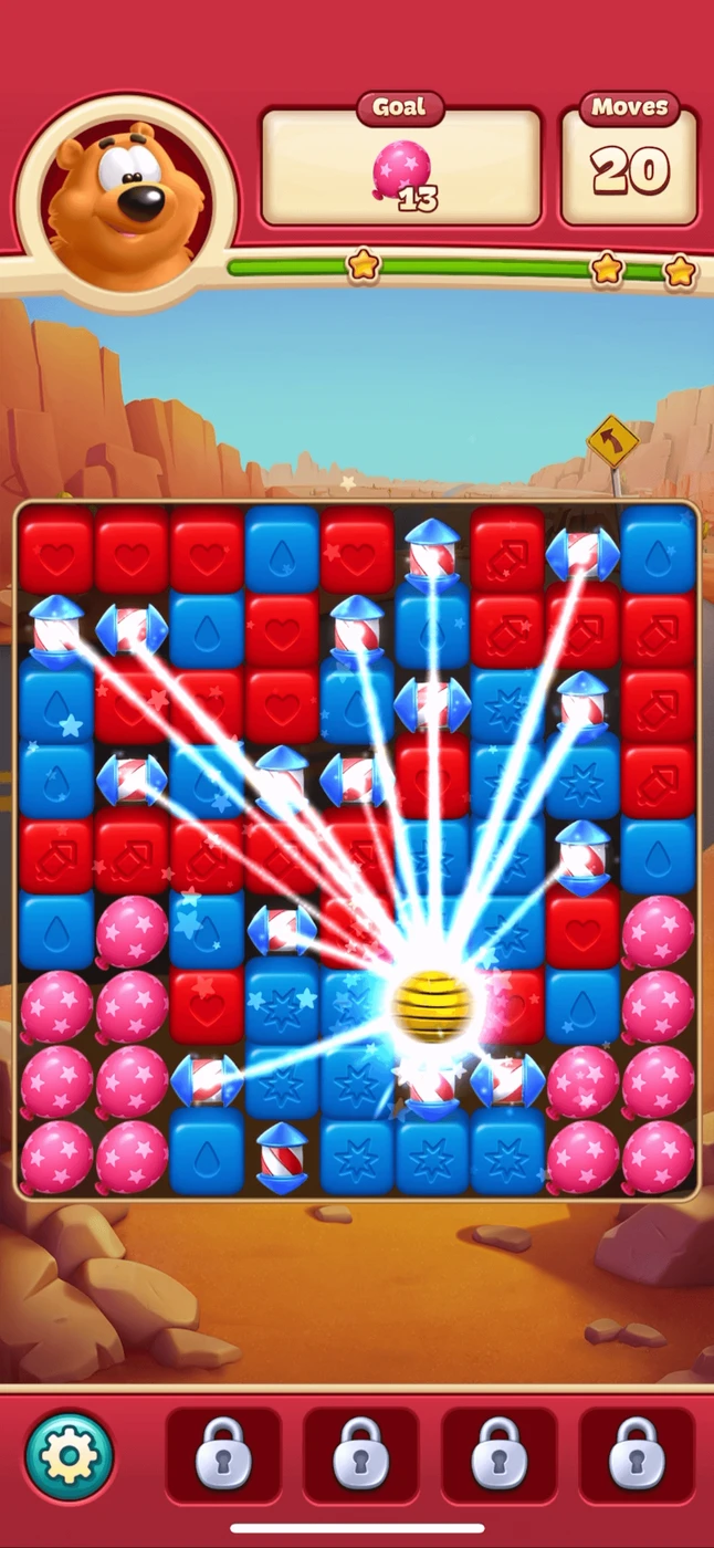 Toon Blast In Game reference