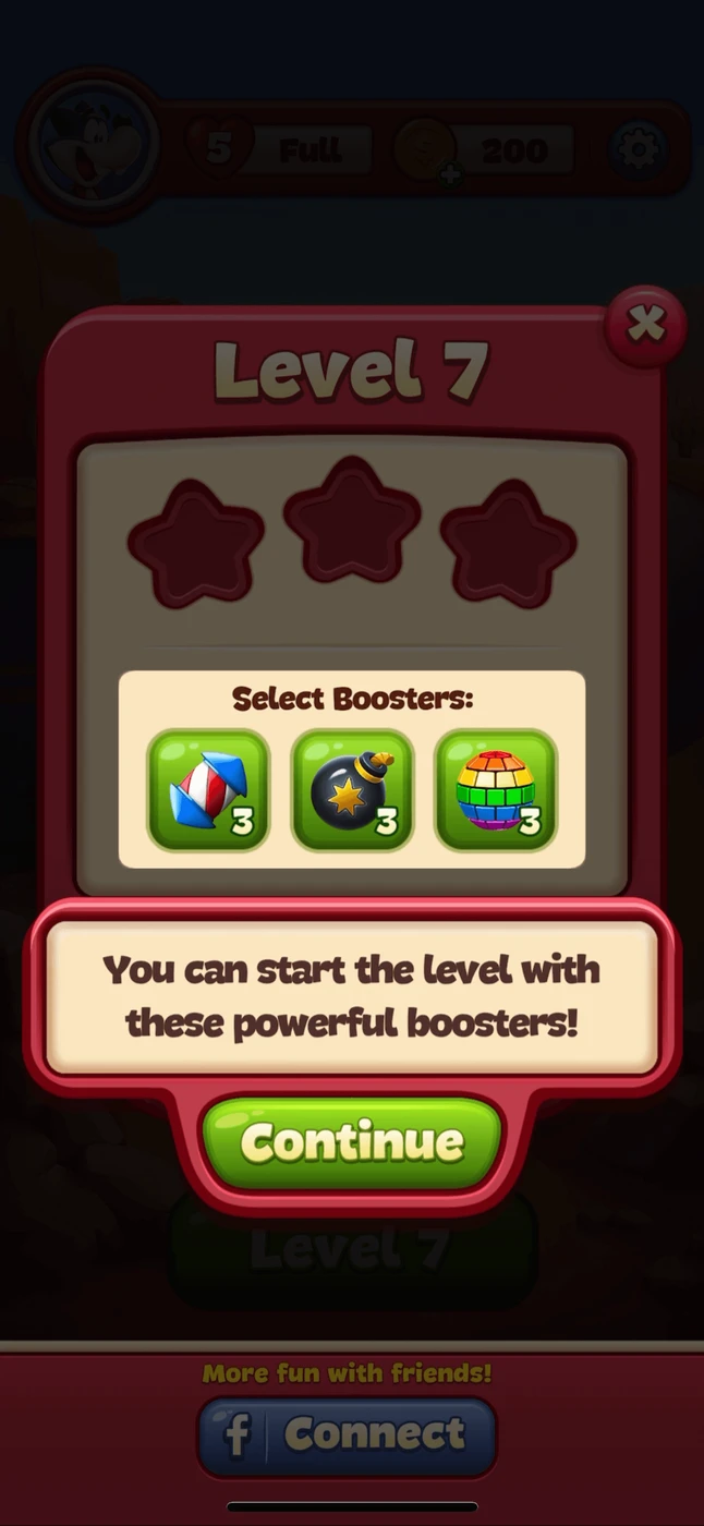 Toon Blast Level Selection reference