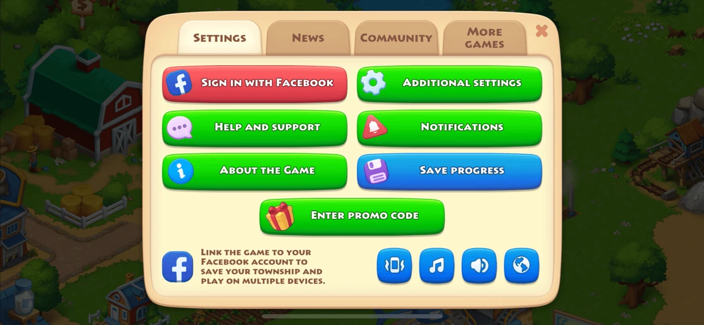Township Settings reference